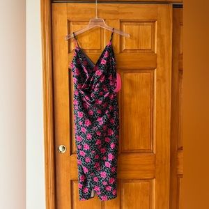 Betsey Johnson Rose-Leopard Print Sheath Dress